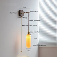 Applique Murale LED Noyer Cuivre - Élégance Moderne