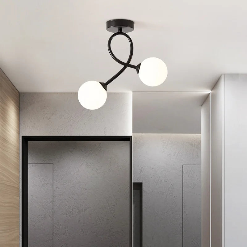 Plafonnier moderne minimaliste en verre - Éclairage intérieur de qualité