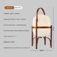 Lampe de bureau LED nordique en bois nordique