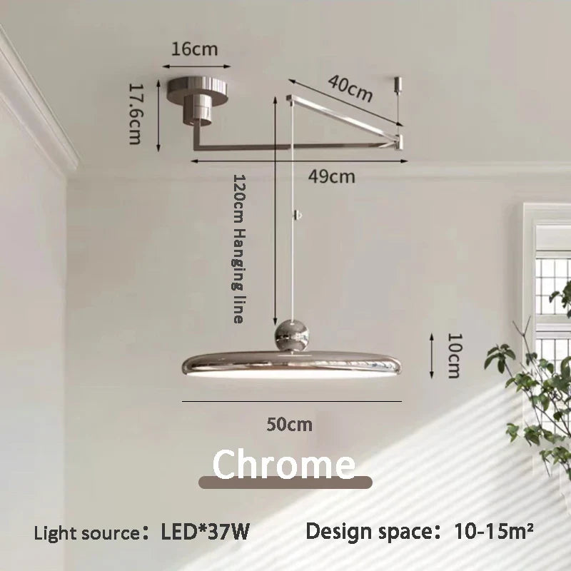 Lustre LED Longue Portée pour Décoration Maison