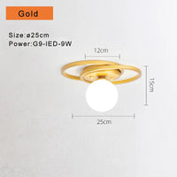Plafonnier LED Or Noir: Illuminez Votre Intérieur 🌟