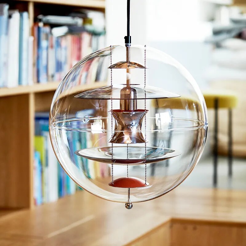 Suspension Globe: Design nordique en verre