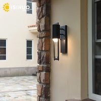Éclairage mural LED extérieur rétro Vintage Bronze avec ampoule E27 pour jardin et porche - Applique Luminaire robuste et étanche