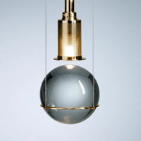 Suspension LED de luxe en cristal style nordique - Cage à oiseaux scandinave