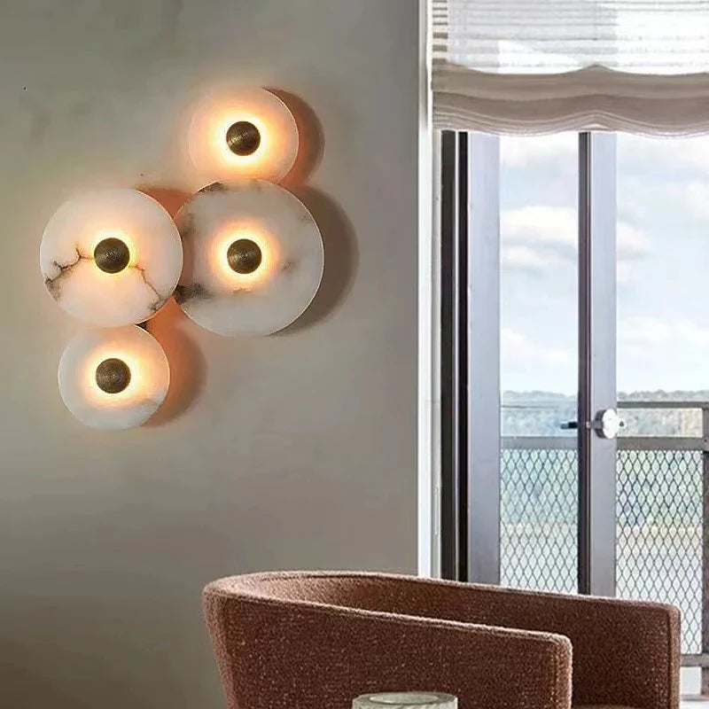 Appliques murales en marbre naturel pour sublimer votre salon