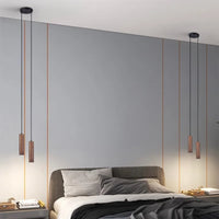 Suspension LED Grain de Bois - Style Nordique Moderne