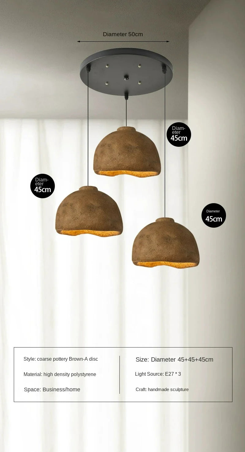 Suspension japonaise Wabi-sabi pour une ambiance nordique moderne