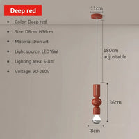 Suspension nordiques en fer chenille minimaliste - Collection Scandinave Luxe