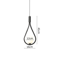 Suspension LED Noir Métal