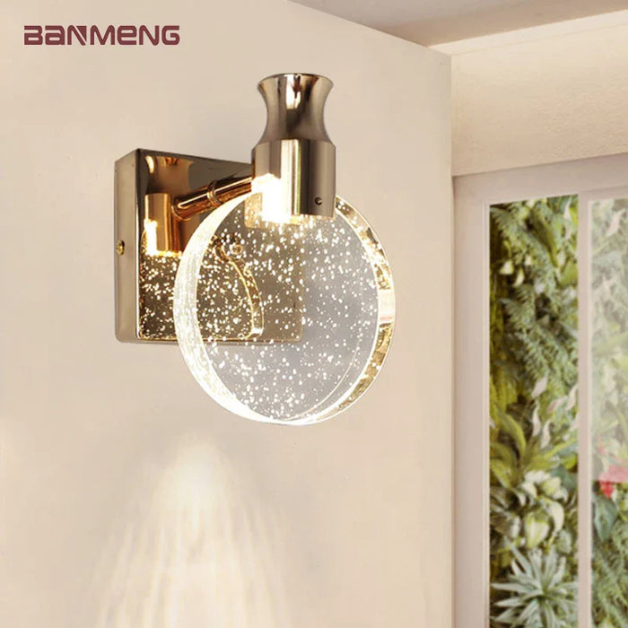 Applique murale LED nordique moderne en cristal - Luminis Design