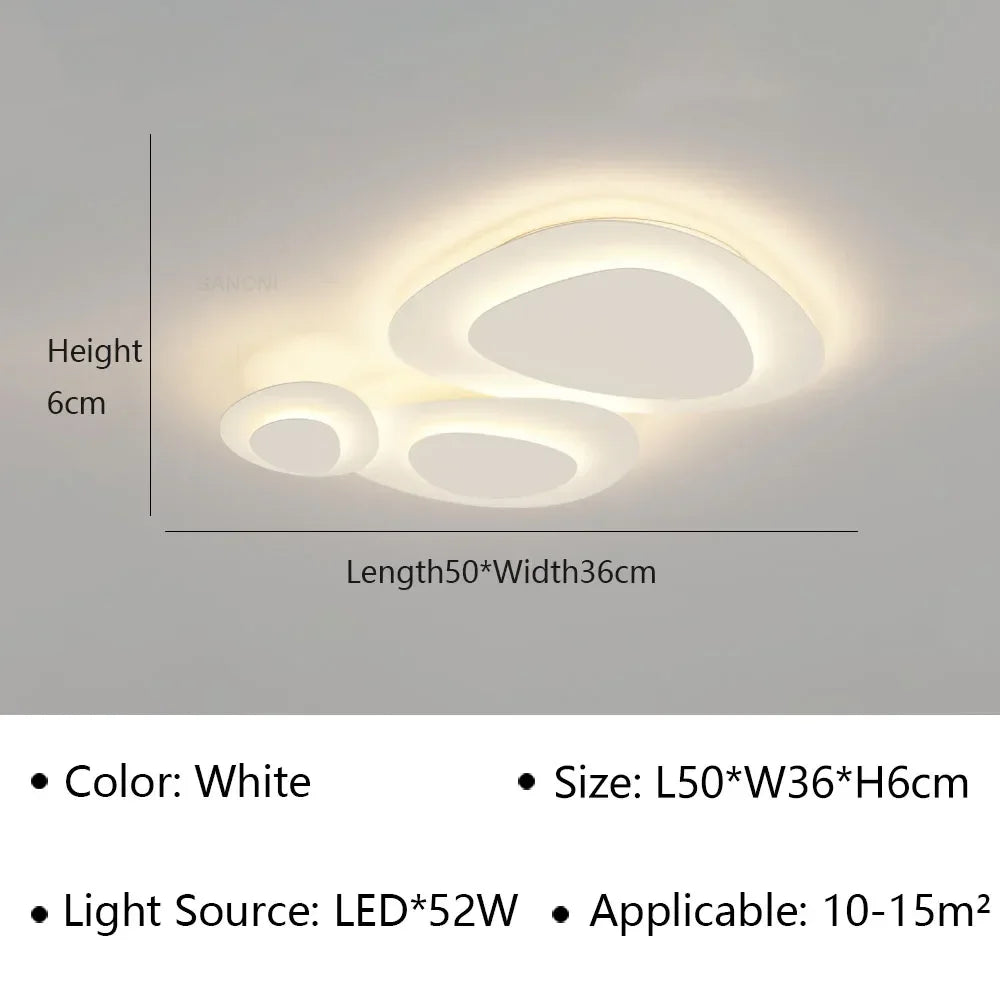 Plafonnier LED minimaliste au design contemporain