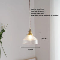 Suspension vintage en laiton et verre japonais pour un éclairage de maison authentique