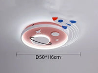 Plafonnier Nordique "Planète Fusée" LED pour Décoration Enfant
