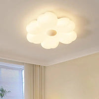 Plafonnier Fleur Blanc Nuages