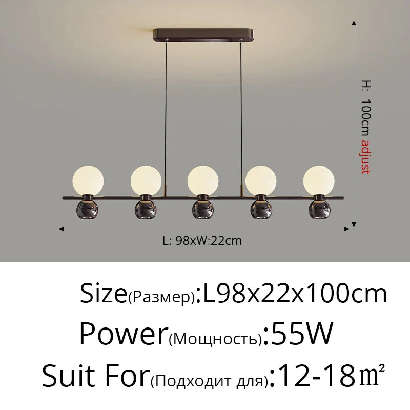 Lustre Longue Bande – Éclairage Élégant pour la Maison