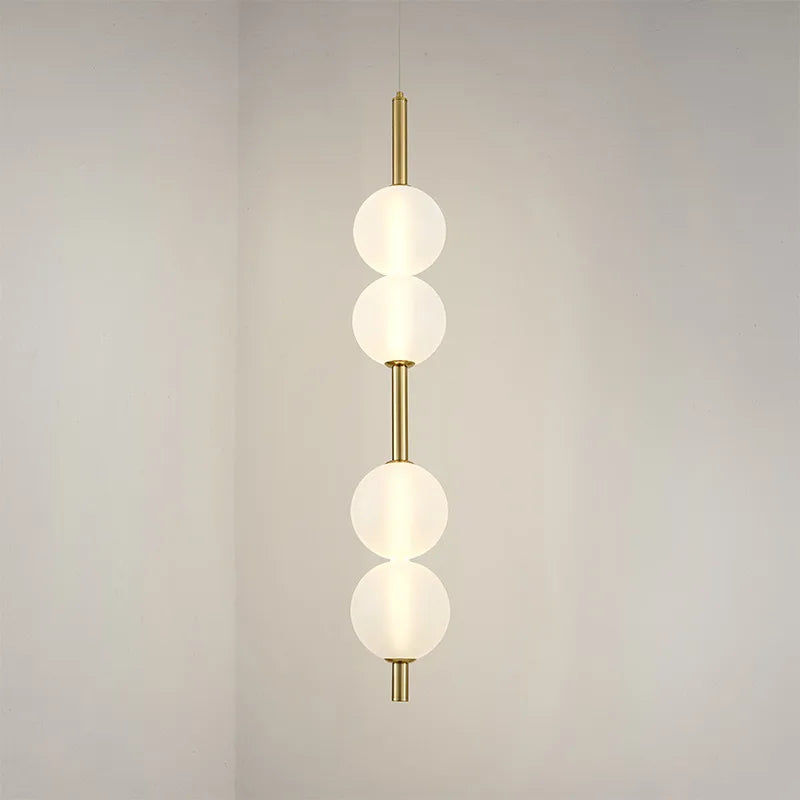 Lustre Nordique en Verre et Métal avec Cordon Réglable pour Diverses Utilisations