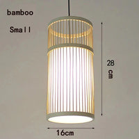 Suspension nordique en bambou contemporain