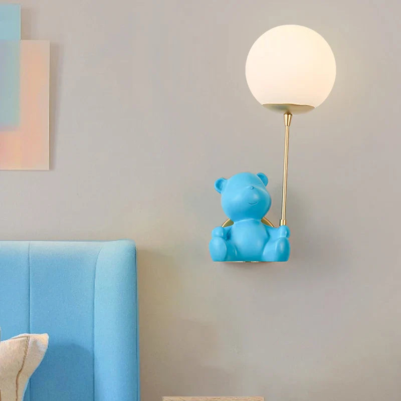 Applique murale Ours Pull-switch