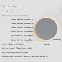 Applique murale LED minimaliste colorée pour maison et salon