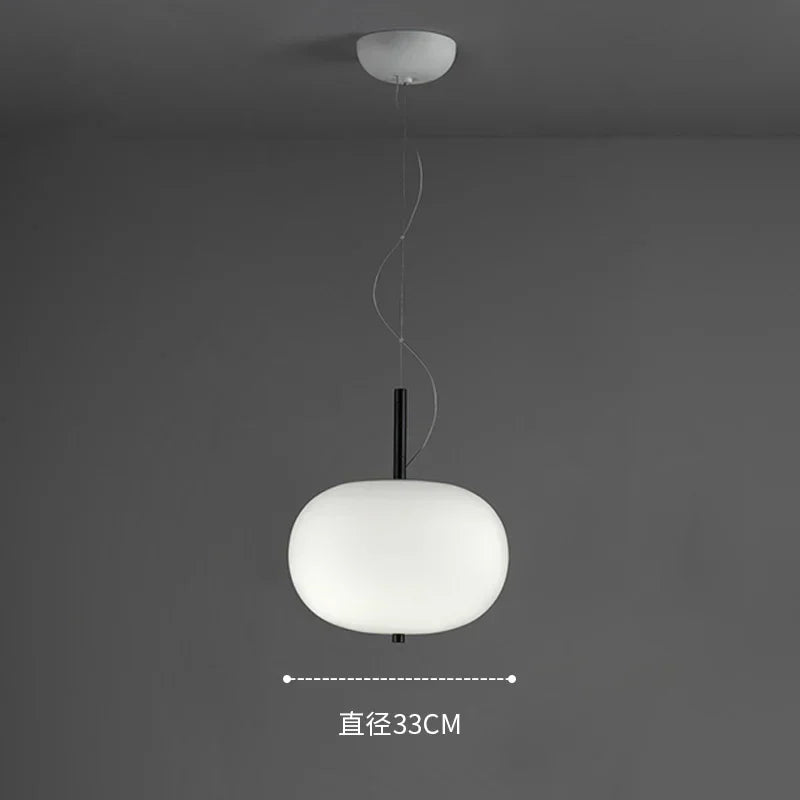 Lustre Nordique en Verre avec Suspension LED - Idéal pour une Décoration Tendance