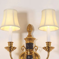 Applique Murale Double Tête Style Nordique en Cuivre LED Rétro - Nordic Glow