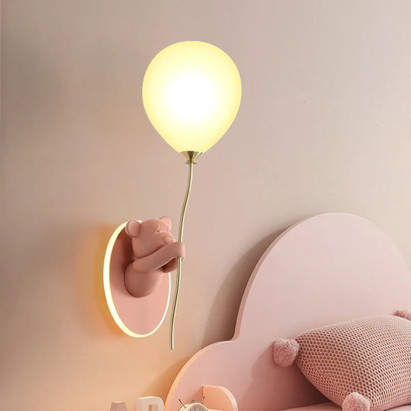 Applique murale nordique LED Ours Ballon - Collection Créative