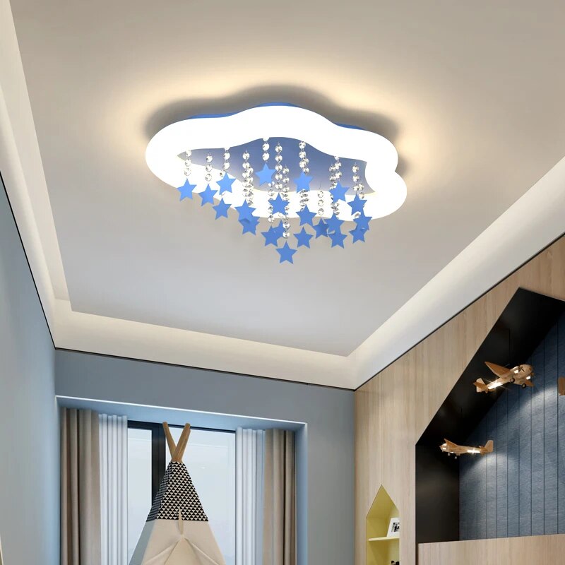 Lustre LED Nuage Multicolore