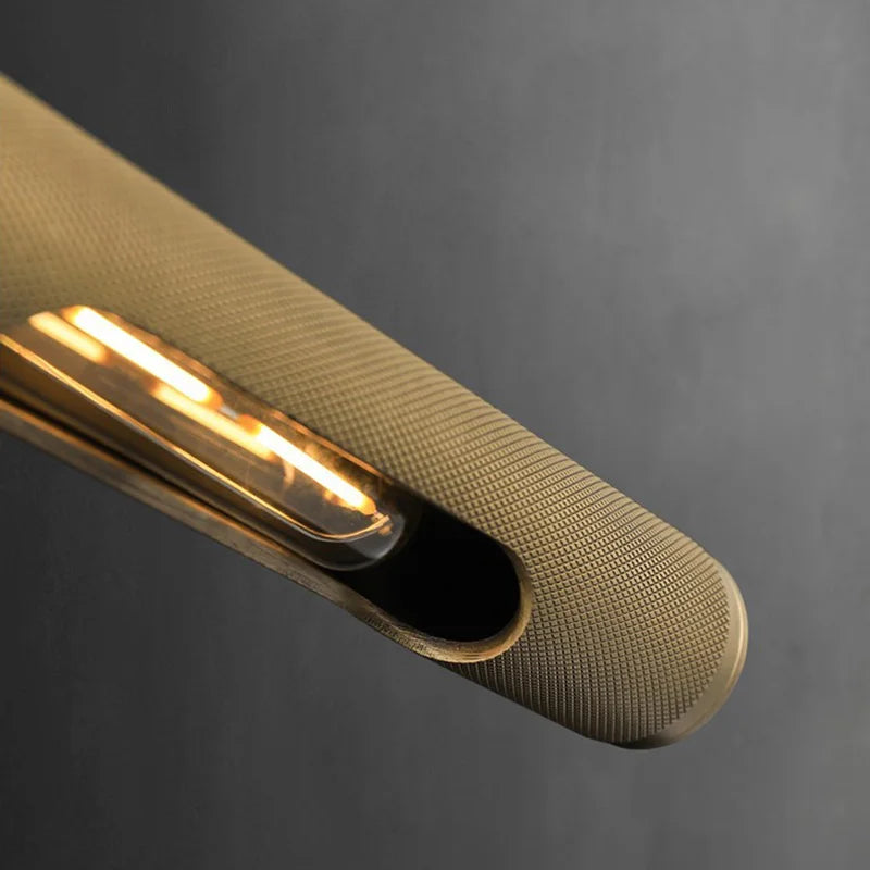 Applique murale LED design en laiton brossé