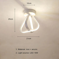 Plafonnier LED Nordique Moderne avec Télécommande Dimmable - Éclairage d'Intérieur