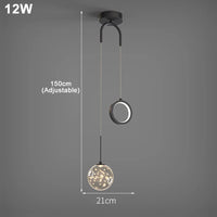 Lustre LED en cristal de luxe nordique - Éclat Brillant
