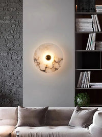 Applique Murale Design Ronde en Marbre pour une Décoration Intérieure Élégante