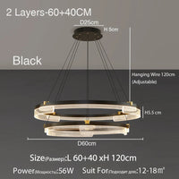 Lustre LED Nordic Zen pour Salon de Thé - Style Moderne Minimaliste