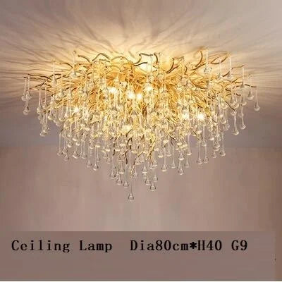 Lustre en Cristal LED de Luxe Moderne pour un Intérieur Élégant