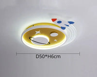 Plafonnier Nordique "Planète Fusée" LED pour Décoration Enfant
