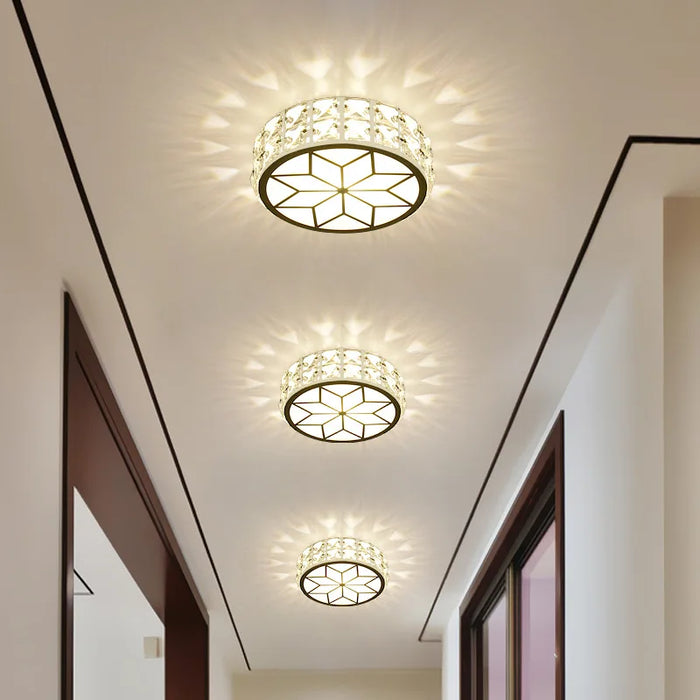 Plafonnier LED moderne en cristal pour un éclairage intérieur sophistiqué