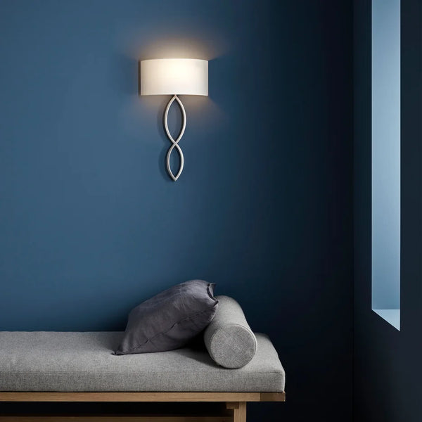 Applique murale LED en tissu avec cercle créatif en fer - Éclairage moderne de qualité