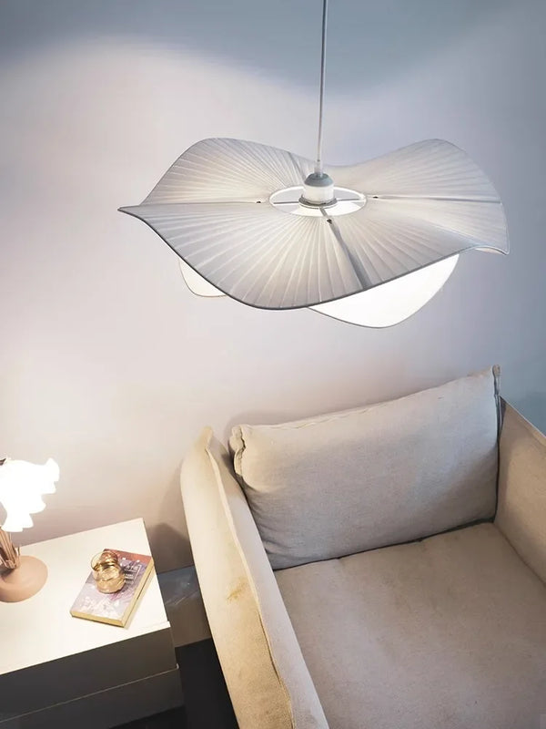 Lustre Nordique en Tissu avec LED pour Décoration Maison - Modèle Fleur