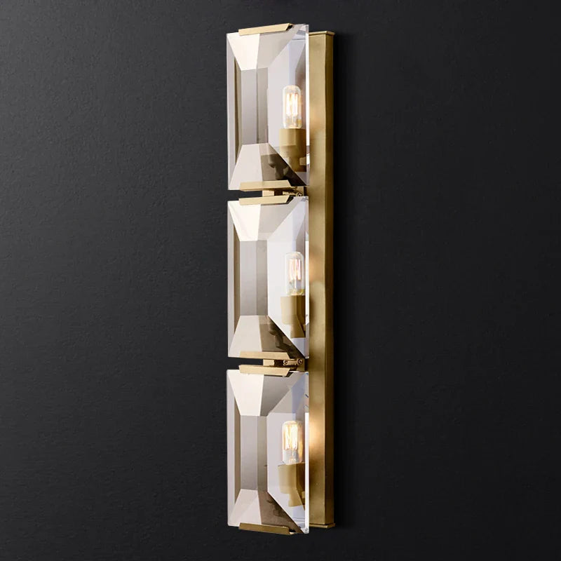 Applique murale LED en cristal pour chambre et salon - Éclairage élégant et moderne