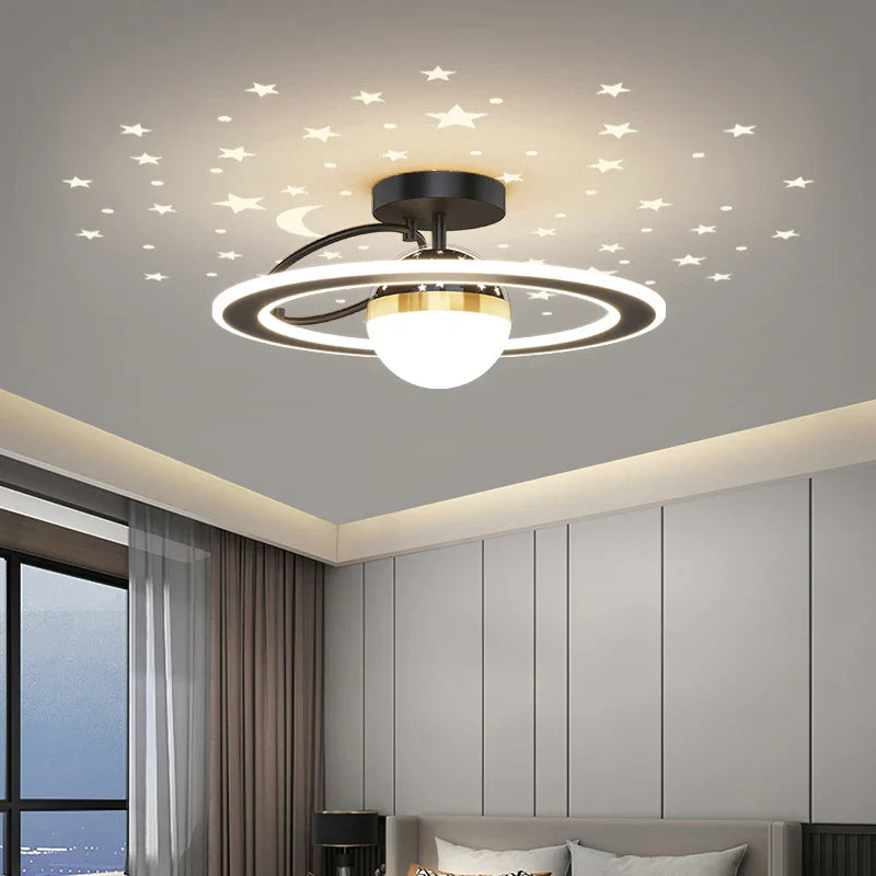 Plafonnier nordique moderne à LED de luxe "Étoile Ciel"