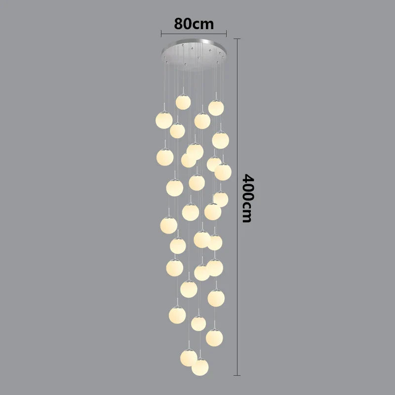 Suspension luminaire nordique pour éclairer l'intérieur de votre escalier.