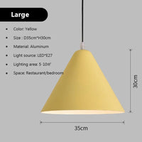Suspension LED nordique Macaron en Fer