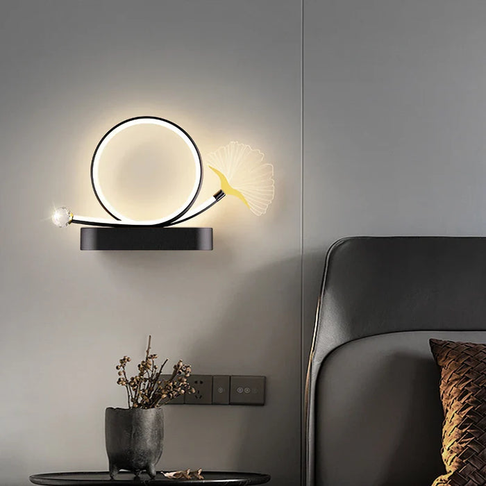 Applique Murale LED Tricolore Ginkgo : Protection des Yeux et Design Élégant