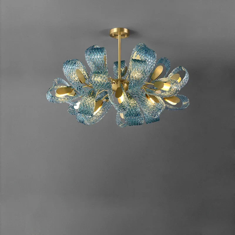 Lampes suspendues design en verre bleu pour couloir, Bar et chambre - Suspension Luminaire Moderne