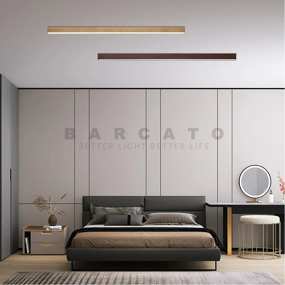 Plafonnier LED Suspendu Longue Bande Design Moderne - Éclairage Linéaire
