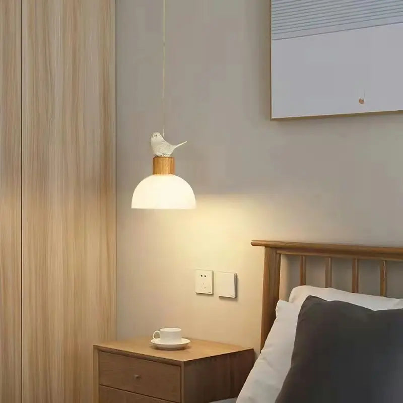 Suspension en verre nordique minimaliste - Élégance épurée