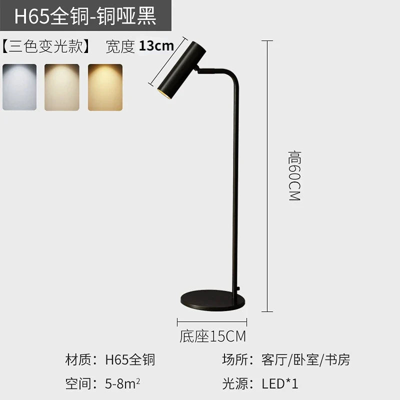 Lampadaire LED Nordica - Minimaliste & Réglable.