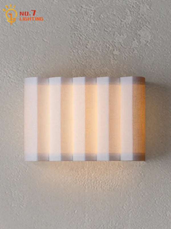 Applique Murale LED Nordique Wabi-Sabi Atmosphère Tissu Art Décoratif