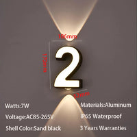 Applique murale LED intérieure et extérieure - Design minimaliste