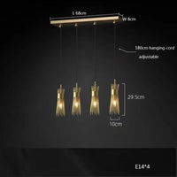 Lustre en Cuivre Lumineux LED pour une Décoration Maison Créative