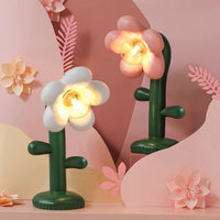 Lampe de table florale innovante